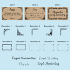 Personalised Sentiments Plaque