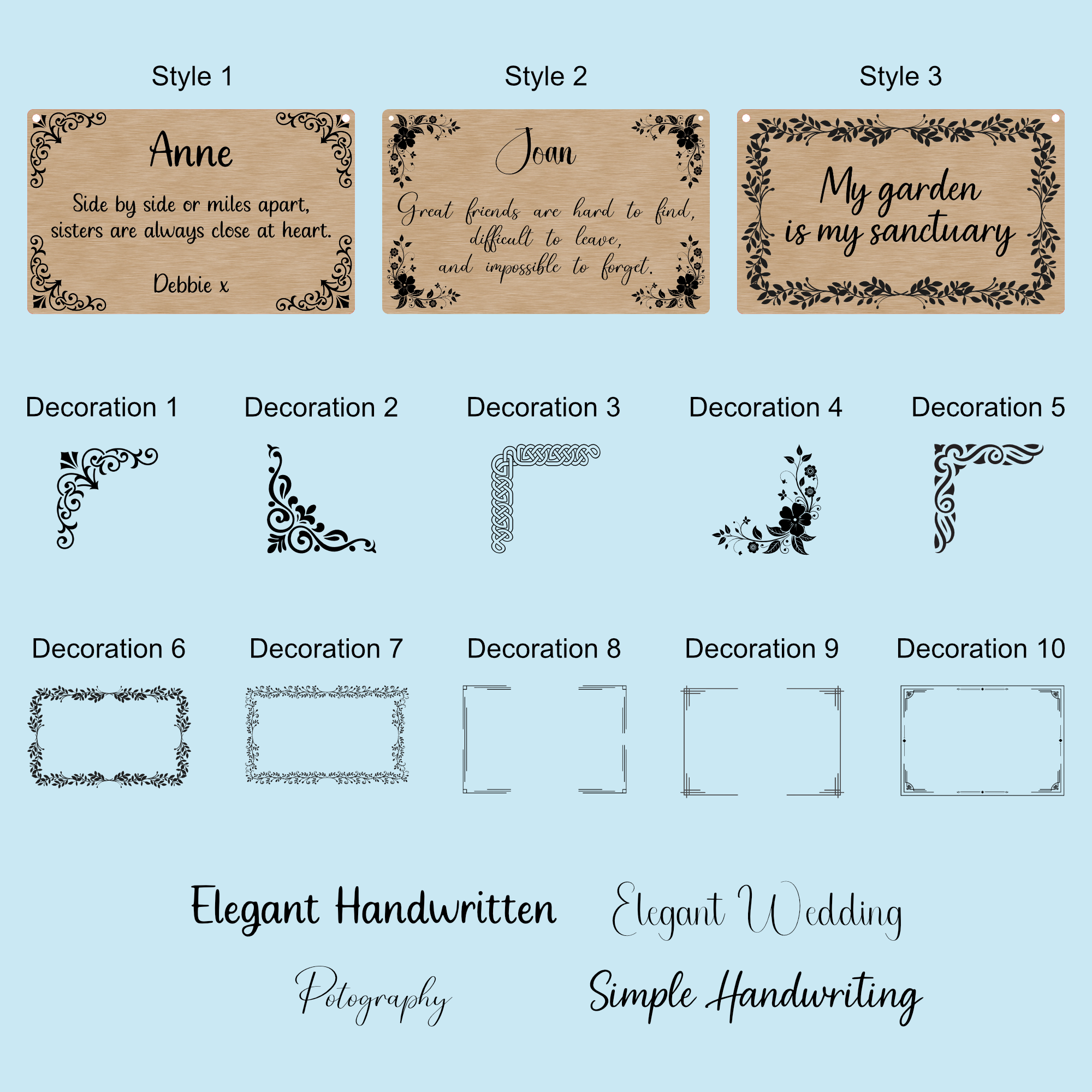 Personalised Sentiments Plaque