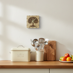 Tree Of Life Wooden Clock